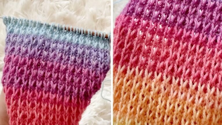 PONTO DE TRICÔ FOFINHO E LINDO