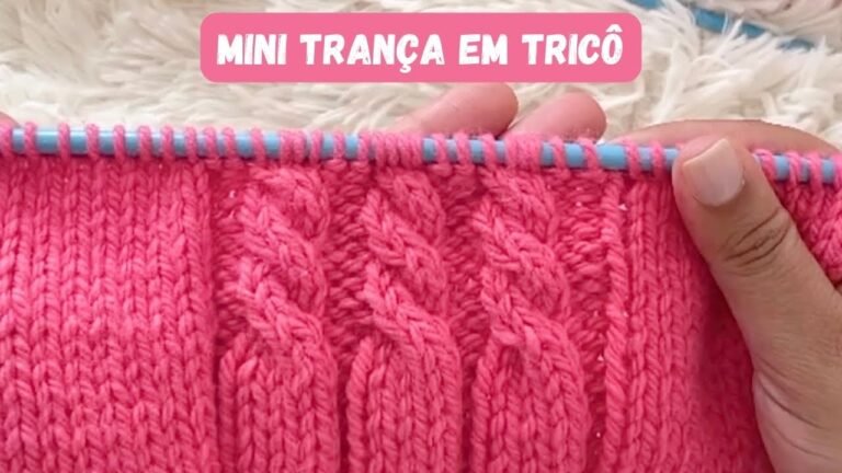 PONTO DE TRICÔ PARA PEÇA INFANTIL 