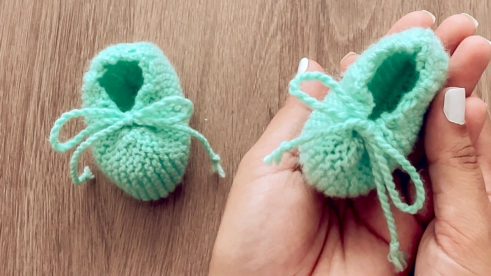 Sapatinho de bebê muito fácil