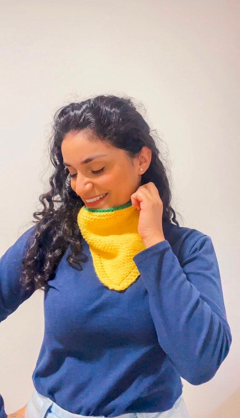Bandana do brasil em trico